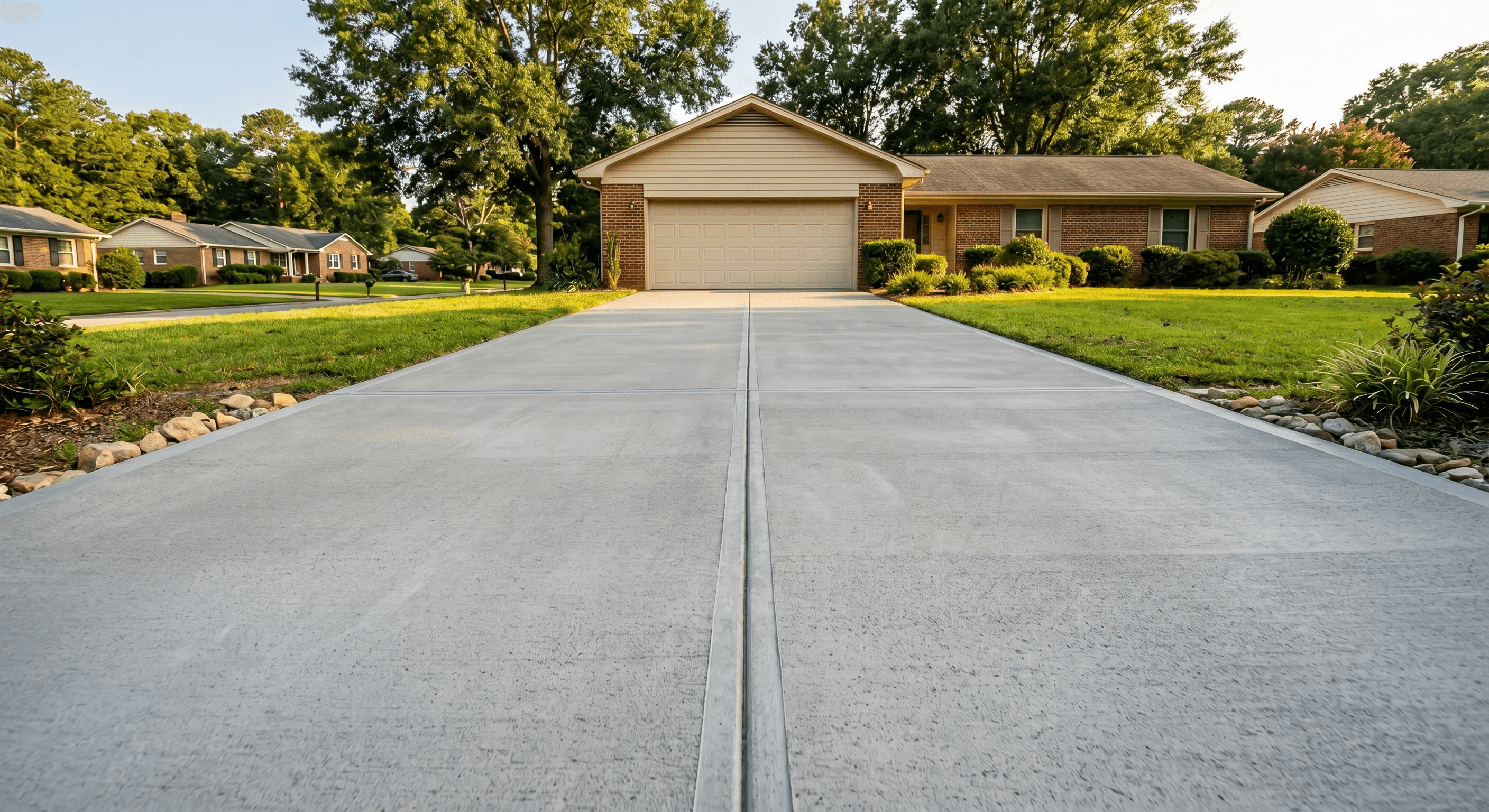 Rochester after Cracked Driveway Repair