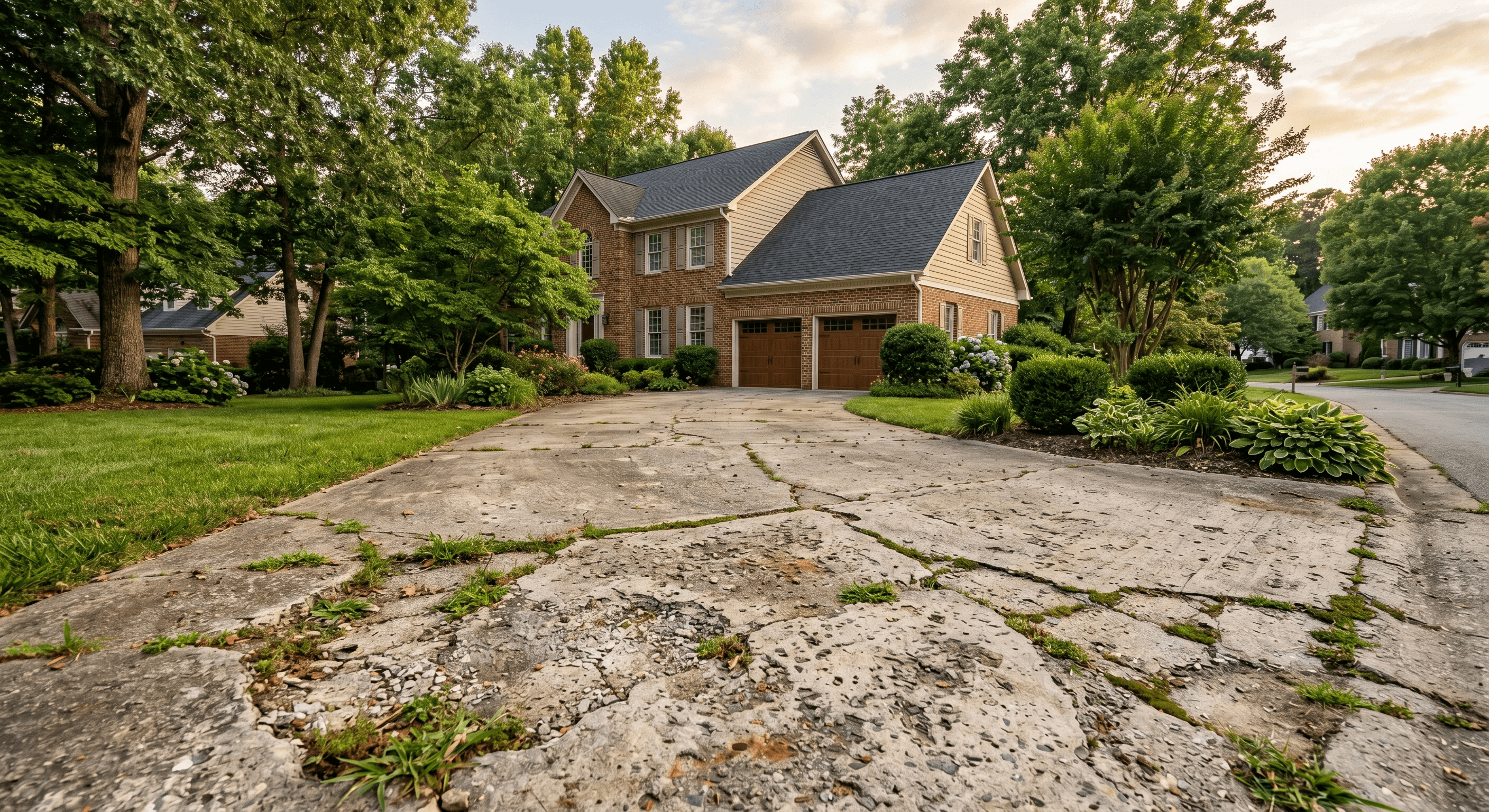 Rochester before Driveway Replacement